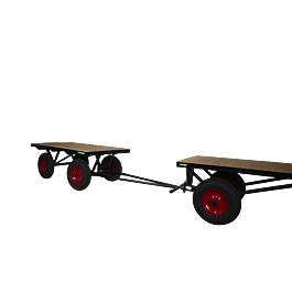 STUBBS Large Heavy Duty Turntable Trucks - 1500 x 750