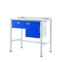 Team Leader Workstation with Single Drawer & Cupboard